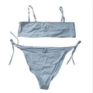 SKIMS 2 Pieces Bandeau Top & Tie Bottoms Bikini Swimsuit